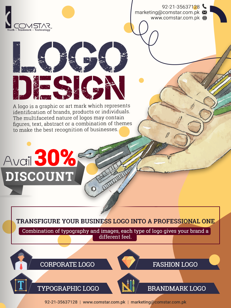 corporate typographic brandmark business logo design